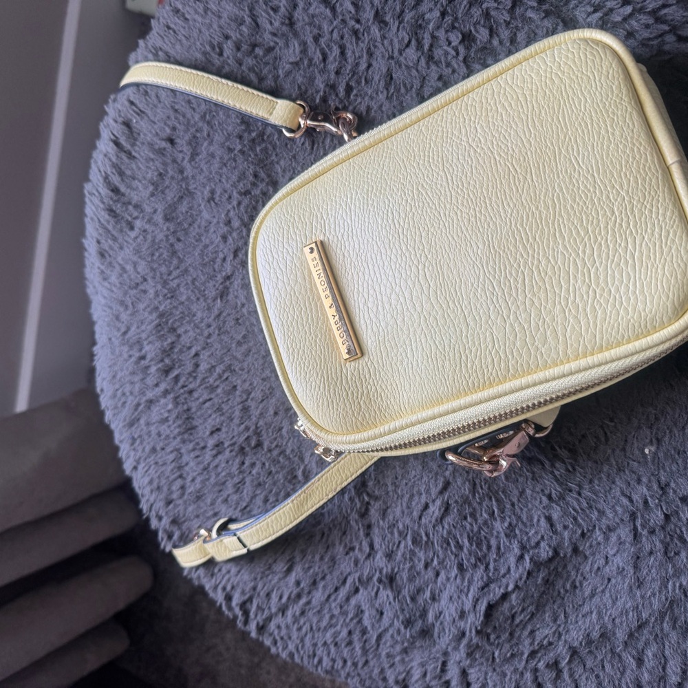 Poppy and Peonies Rambler Yellow Crossbody Bag